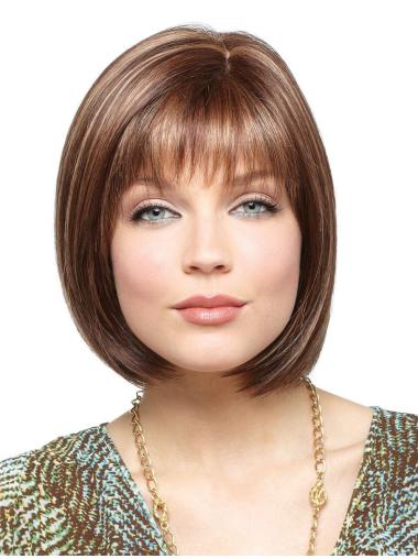 Soft Straight Auburn Best Quality Synthetic Lace Front Wigs
