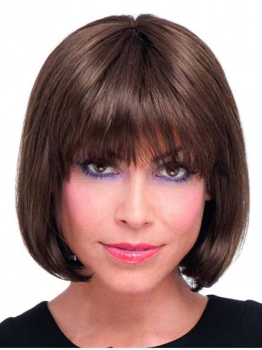Bobs Straight Chin Length Perfect Full Lace Synthetic Wigs