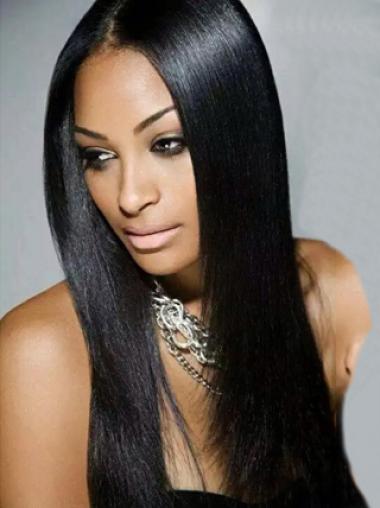 Yaki Without Bangs Synthetic Wigs For Black Hair