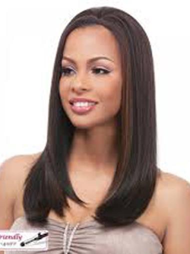 Amazing Remy Human Hair Long Yaki Wigs For Mature Black Women