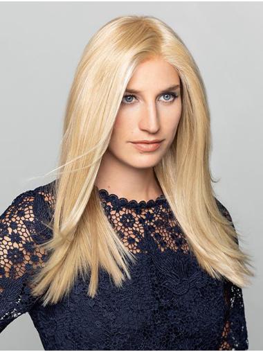 Straight Monofilament Blonde Remy Human Hair Long Wigs for women