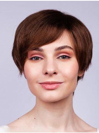 Straight Remy Human Hair Boycuts Capless Short Wigs To Buy
