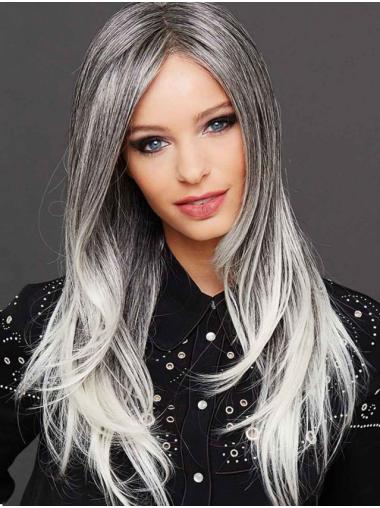 22" Straight Ombre/2 tone Synthetic Popular Monofilament Wigs
