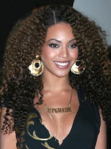Brown Without Bangs Long Stylish Beyonce Lace Wig