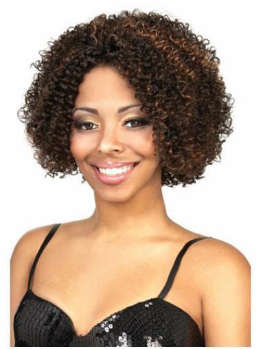 10 Inches Short Without Bangs Sassy African American Wigs