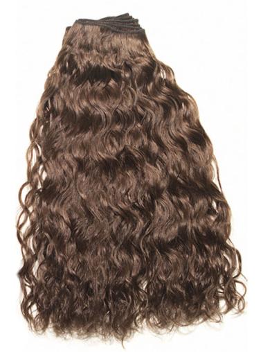 No-Fuss Curly Brown Human Hair Wigs Extensions