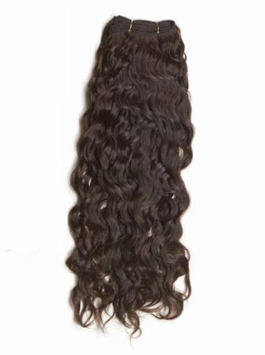 Great Curly Brown Weft Human Hair Wigs Extensions