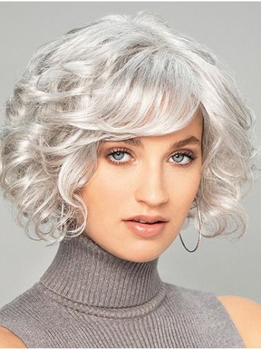 Chin Length Curly Capless 10" Synthetic Great Bob Wigs