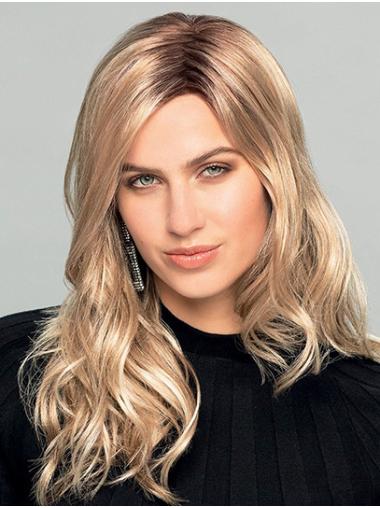 18" Wavy Ombre/2 tone Monofilament Without Bangs Fancy Long Wig