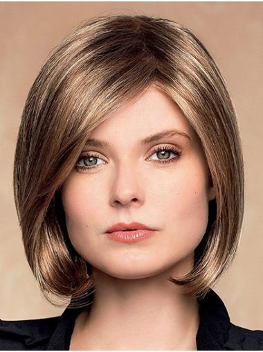 Monofilament Synthetic Short 8" Bobs Ladies Lace Wigs