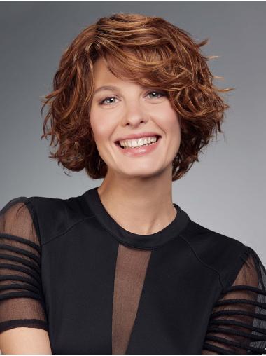 Curly Chin Length 10" Monofilament Bobs Best Synthetic Wigs