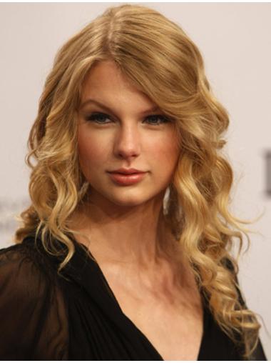 100% Hand-Tied Exquisite Taylor Swift Human Wavy Long Blonde Hair