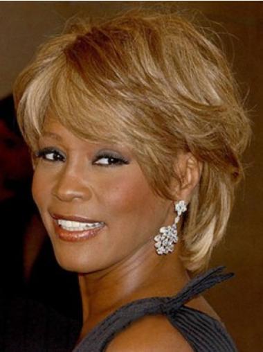Suitable Blonde Lace Front Synthetic Wigs For Black Women