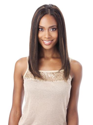 Indian Remy Hair Without Bangs Wavy Shoulder Length Auburn Best African American 100% Human Hair Wigs