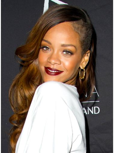 Capless Brown Without Bangs Style Rihanna And Her Wigs