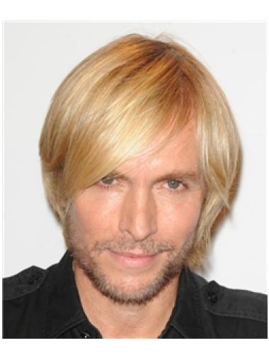 Blonde Short Cheapest Real Wigs For Men