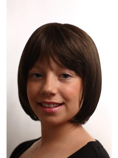Affordable Brown Capless Synthetic Kids Wigs