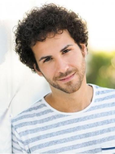 Curly Short Synthetic Affordable Lace Front Mens Wigs