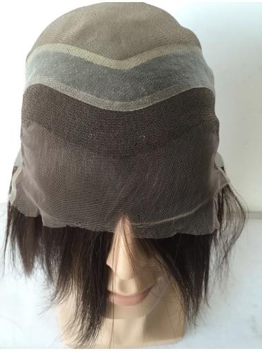 Mono Base With French Lace in Front For Man Wig