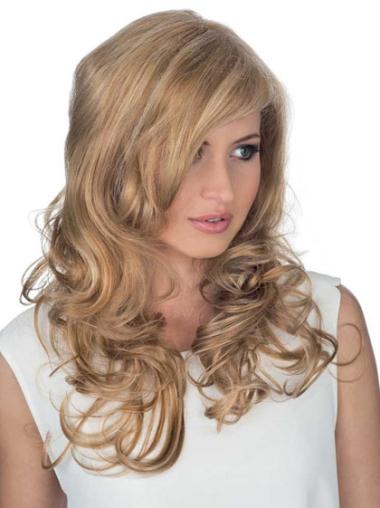 Discount Layered Blonde Long Curly Hair Wigs Human Hair