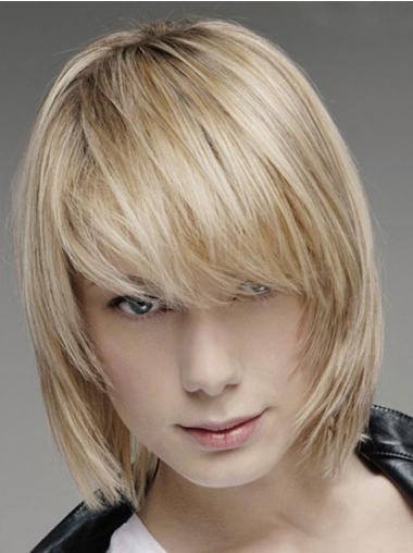 Chin Length Lace Front Affordable Straight Wigs For Men