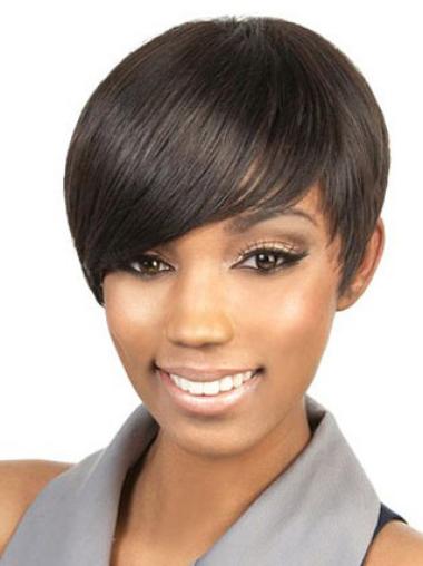 Boycuts Brown Natural Looking Wigs For African American