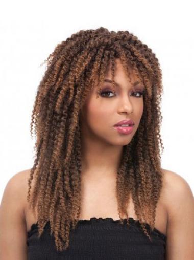 Discount Kinky Brown Synthetic African American Wigs