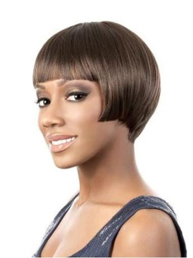 Short Bobs Lace Front African American Human Hair Wigs For Black Ladies