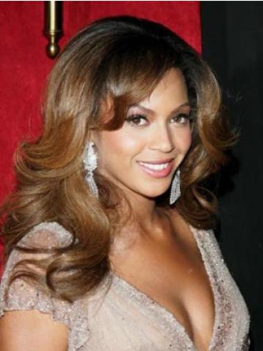 Brazilian Layered Long Wavy Beyonce Cheap Human Hair Full Lace Wigs