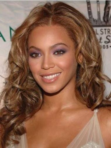 Lace Front Auburn Without Bangs 16" Beautiful Beyonce Human Hair Long Auburn Wig
