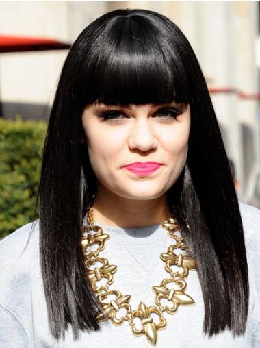 Celebrity Style Wigs Black Long 16 Inches Suitable Jessie J
