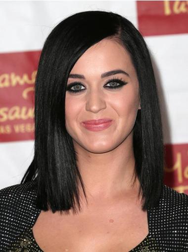 Black Shoulder Length Synthetic No-Fuss Katy Perry Black Wig