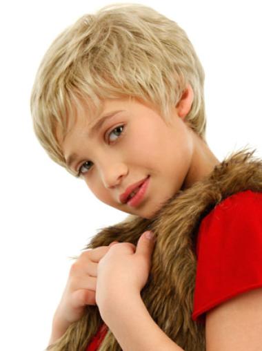 Cheap Lace Front Blonde Wavy Kids Wigs For Sale