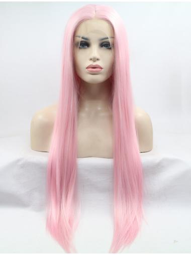 Straight Long 30 Inches Fabulous Glueless Lace Front Wig