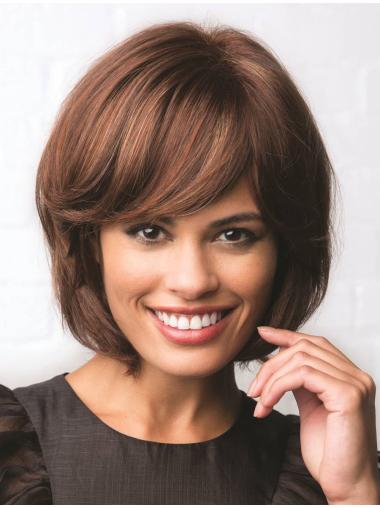 Fashion Chin Length Bobs Capless Synthetic Wigs