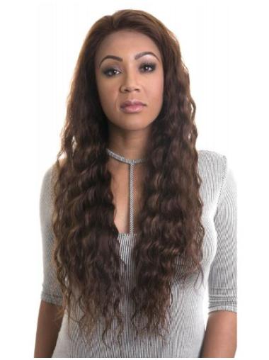 22 Inches Wavy Brown Lace Front Synthetic Wigs