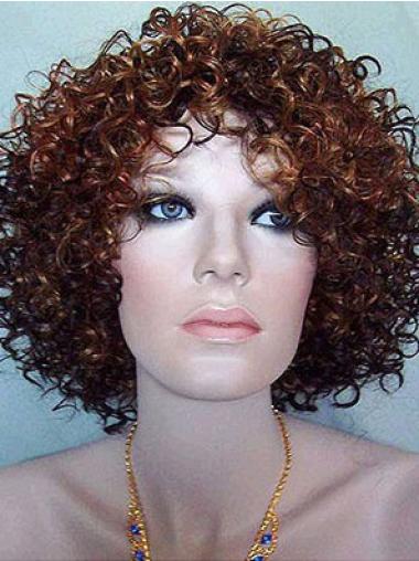Chin Length Layered Capless African American Style Wigs