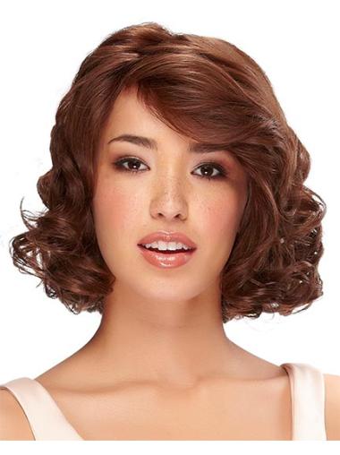 Auburn 100% Hand-Tied Exquisite Curly Hair Wig Human Hair