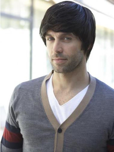 Great Short Remy Human Hair Black Wigs For Men