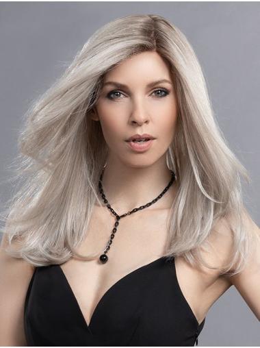 Long Wigs Straight Platinum Blonde Lace Front Wigs