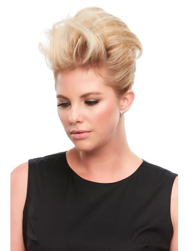 Remy Human Hair Straight 12"(As Picture) Blonde Top This From
