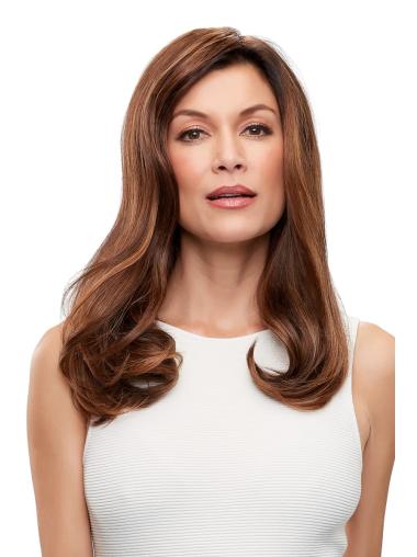 Remy Human Hair Wavy 18"(As Picture) Auburn Top Form French From