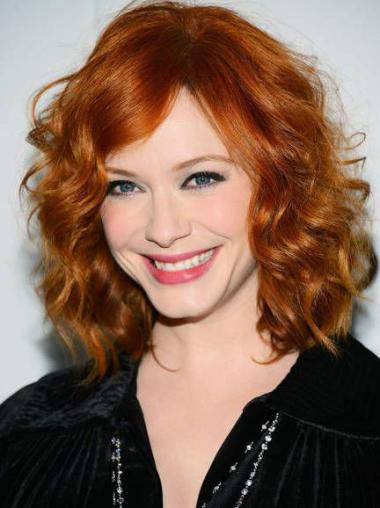 Lace Front Chin Length Synthetic Top Christina Hendricks Wigs