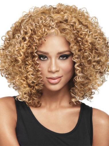 Stylish Without Bangs Capless Wigs For Black Women Kinky