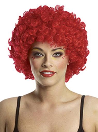 Red Kinky Synthetic Gorgeous Natural Synthetic Lace Front Wigs