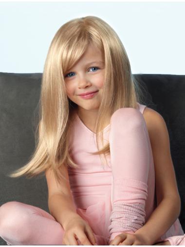Amazing Straight 18 Inches Synthetic Wigs For Children