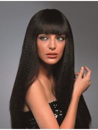 With Bangs Wavy Long Capless Brown Quality Synthetic Wigs