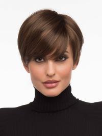 Straight Cropped Synthetic No-Fuss Monofilament Wig Sale