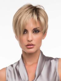 Straight Cropped Synthetic Perfect Monofilament Wigs