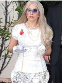 Celebrity Wig Maker Without Bangs Wavy Long Synthetic Perfect Lady Gaga